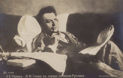 Portrett av den russiske komponisten Mikhail Glinka, 1887 av Ilya Efimovich Repin