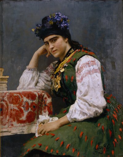 Portrett av Sofia Dragomirova-Lukomskaya, 1889 av Ilya Efimovich Repin