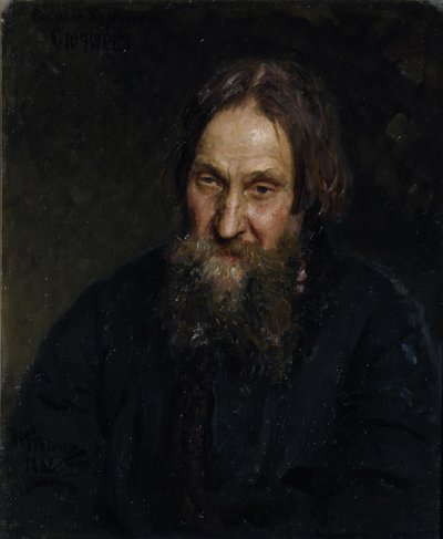 Portrett av Vasily Kirillovich Syutaev 1819-1892, 1882 av Ilya Efimovich Repin