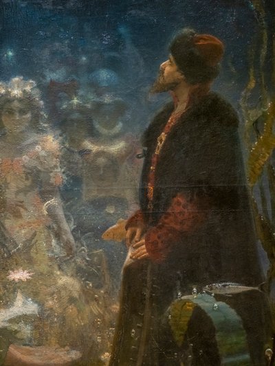 SADKO I UNDERVANSRIGET (detaljer) av Ilya Efimovich Repin