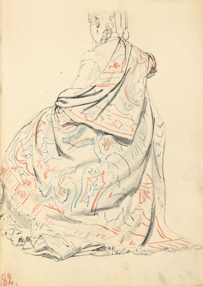 Studie for "A Parisian Cafe": A Seated Woman