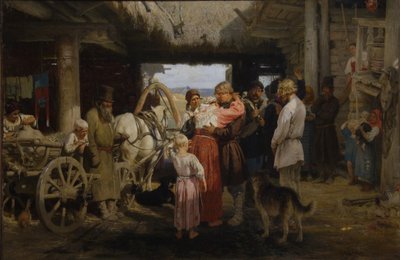 Rekruttfarvel, 1879 av Ilya Efimovich Repin
