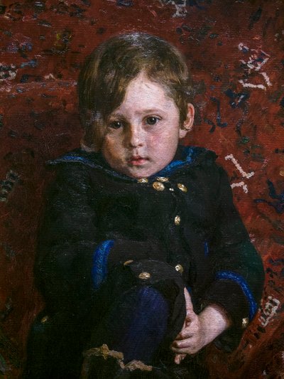 Yuri Repin som et barn (detalj) av Ilya Efimovich Repin