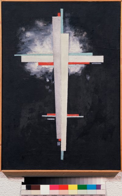 Suprematisme - Suprematisme - Maleri av Ilya Grigoryevich Chashnik (Ilia Tchachnik) (1902-1929), olje på lerret av Ilya Grigorevich Chashnik