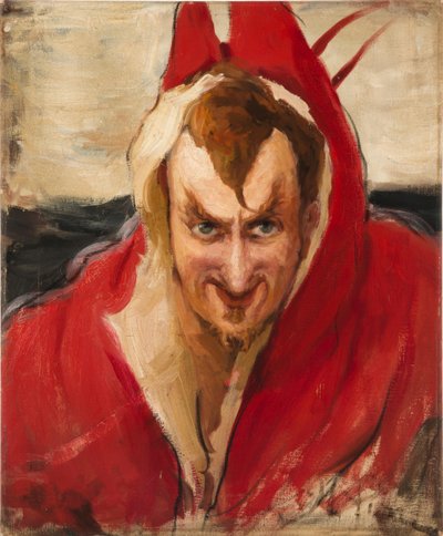 Grigory Grigoryevich Ge 1867-1942 som Mephistopheles. av Ilya Efimovich Repin