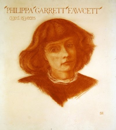 Portrett av Philippa Garrett Fawcett på 15 år av Image Selwyn