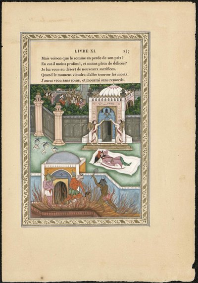 Drøm om en mogul Moguldrømmen, 1837-1839. av Imam Bakhsh Lahori