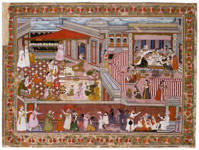 Fødsel i et palass, 1760-1770 av Indian Art