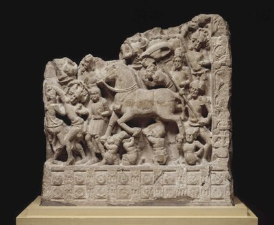 Den store avgangen til Siddhartha Gautama, 2. årh. AD. av Indian Art.