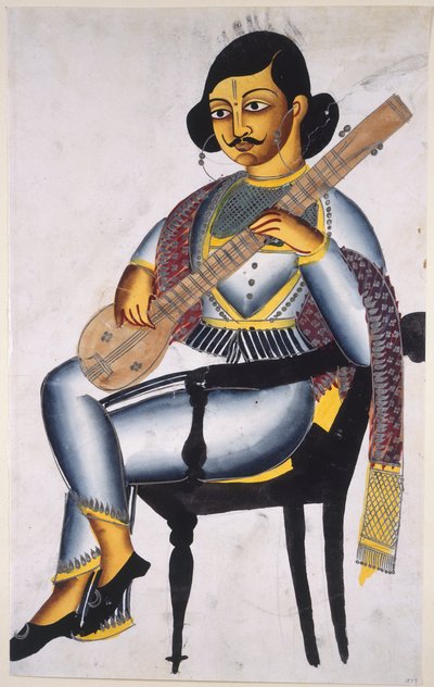 En bengalsk musiker av Indian School