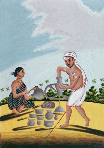 En keramiker på jobb av Indian School