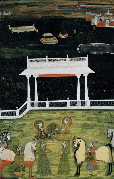 Et fyrstelig paradis, ca. 1750-1760 av Indian School