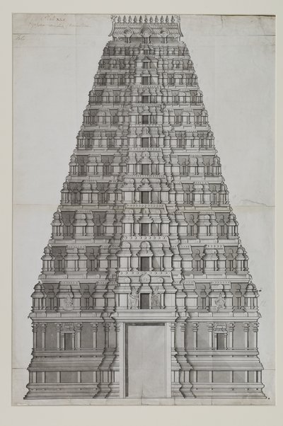 En tolv etasjes gopuram av Indian School