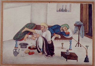Legg til 27255 fol.219v A Surgeon with a Patient, fra 