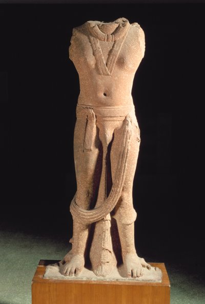 Bodhisattva, Mathura (rød sandstein) av Indian School