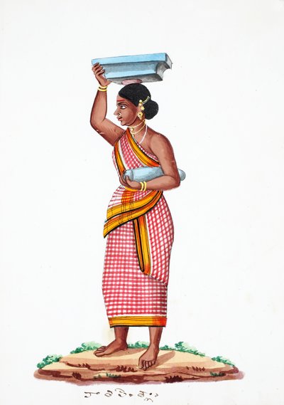 Bærestein (wc på papir) av Indian School