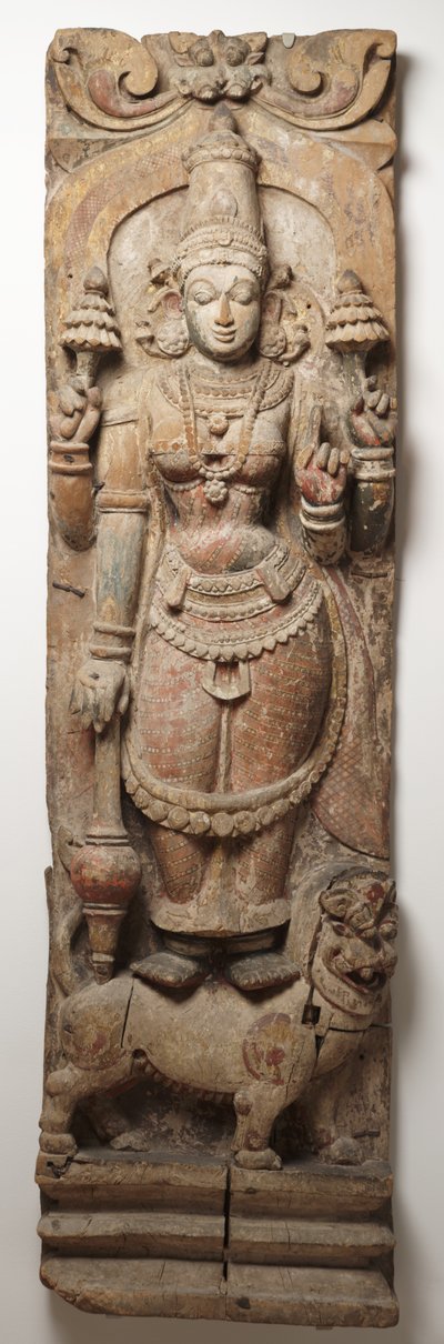 Durga, ca. 1400-?-1700-tallet av Indian School