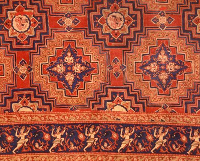 Stoff fra Ayuttaya-perioden med thailandsk design (bomullstrykk) av Indian School