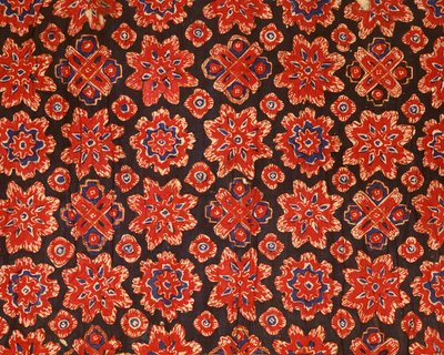 Stoff med gammel thailandsk design (bomullstrykk) av Indian School