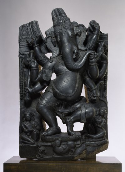 Ganesha (muskovitt biotittskifer) av Indian School