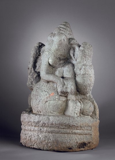 Ganesha, 1100-1200-tallet (granitt) av Indian School