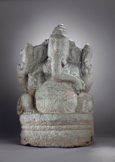 Ganesha, 1100-1200-tallet (granitt) av Indian School
