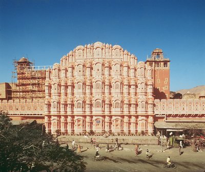 Hawa Mahal (Palace of the Winds) bygget i 1799 (se også 121219 og 208425) av Indian School