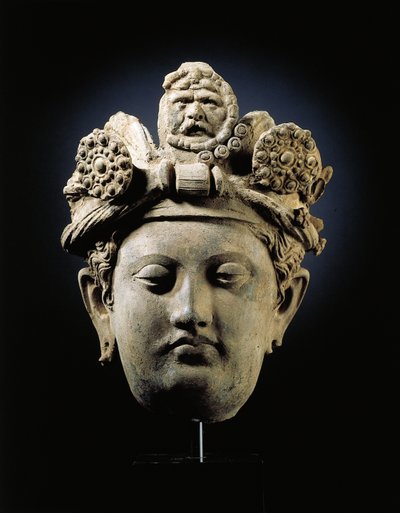 Leder for en Bodhisattva fra Gandhara av Indian School