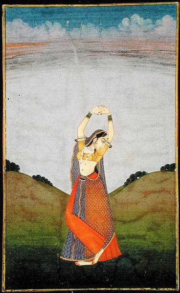 I. 57.13 En kvinne som lengter etter sin elsker, ca. 1780 (vellum) av Indian School