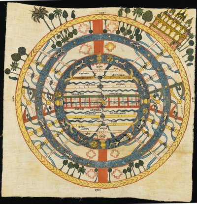 Jain Cosmic diagram, Jambudvpida, Bikaner av Indian School