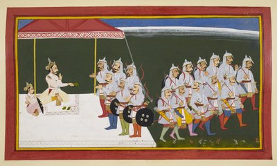Kong Sagara beordrer sønnene sine til å finne offerhesten av Indian School