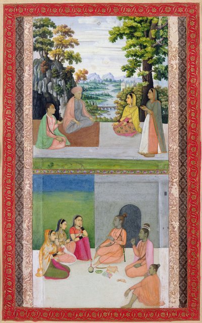 Ms E-14 Mystiske samtaler fra en Moraqqa av Indian School