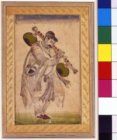 Naubat Khan, vina-spilleren, 1700-tallet av Indian School