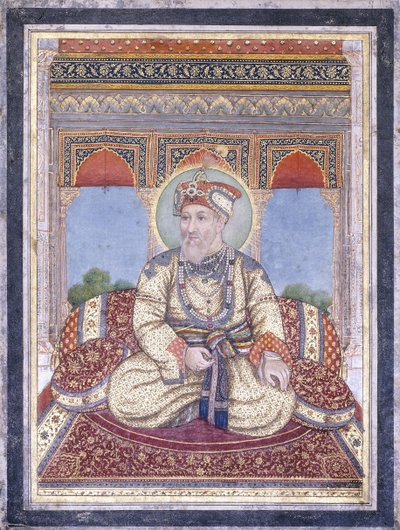 Portrett av Akbar Shah II, tidlig på 1800-tallet av Indian School