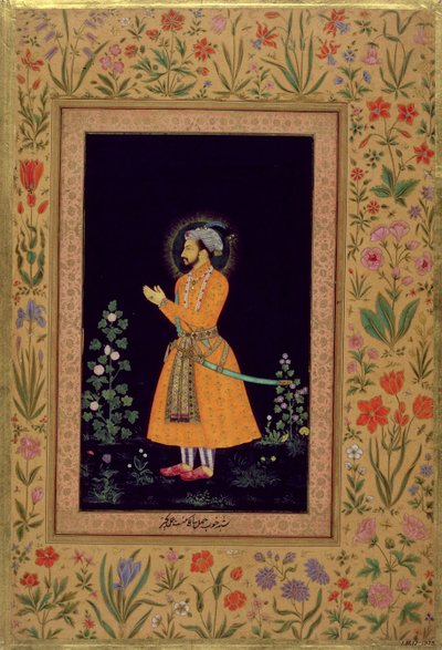 Portrett av Shah Jahan (1592-1666) Mughal, ca. 1632 av Indian School