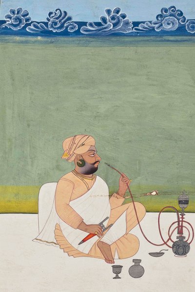 Portrett av en Khanphata Yogi, ca. 1800 av Indian School