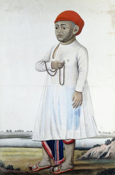 Portrett av en bemerkelsesverdig, ca. 1780-1790 av Indian School