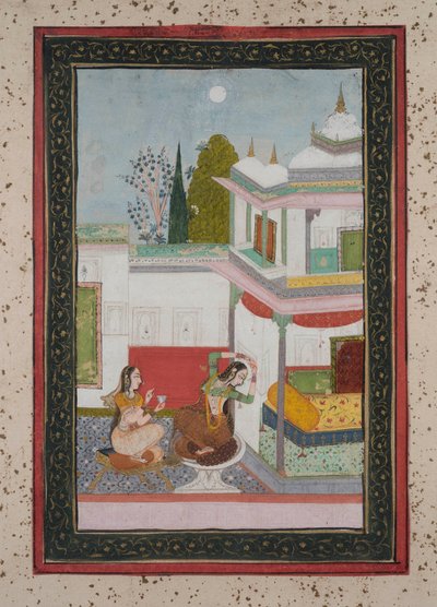 Første Ragini, ca. 1790 av Indian School