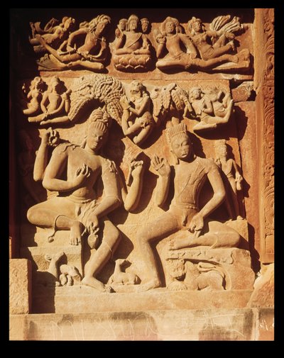 Relieff fra Vishnu-tempelet, ca. 500 e.Kr av Indian School