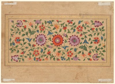 Scrolling Floral Vines, 1755 av Indian School