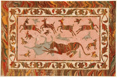 The Tigers Prey, ca. 1650 (ugjennomsiktig wc og gull på papir) av Indian School