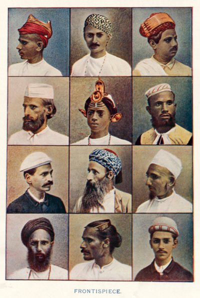 Indiske innfødte: Frontispice (farget bilde) av Indian photographer