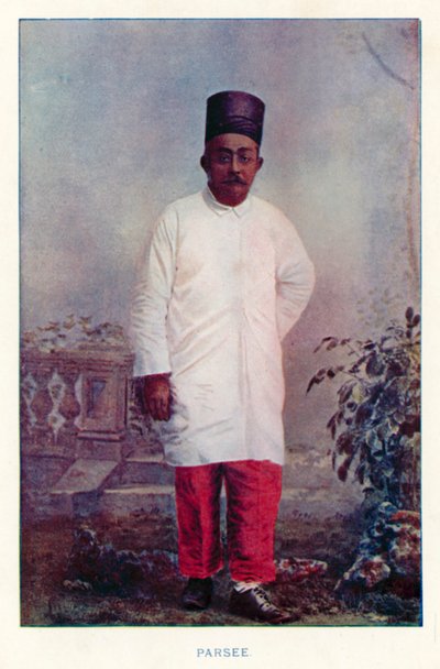 Indiske innfødte: Parsee (farget bilde) av Indian photographer