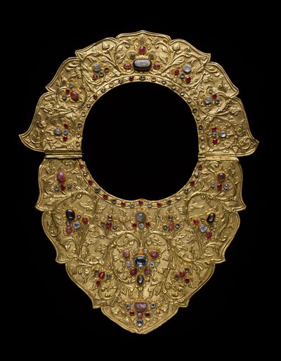 Halskjede, Buleleng Regency, Bali, ca. 1890 (gull, rubiner, safirer og diamanter) av Indonesian School