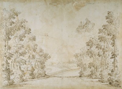 Et fredelig land (penn og blekk på papir) av Inigo Jones