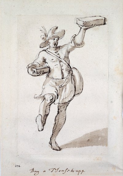 Et rop av musefeller (penn og blekk på papir) av Inigo Jones