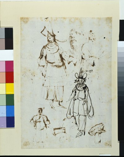 Skuespillere i "Kjærlighetens tempel" av Inigo Jones