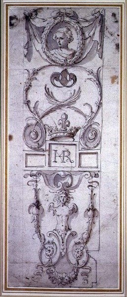 Design for et dekorativt panel av Inigo Jones