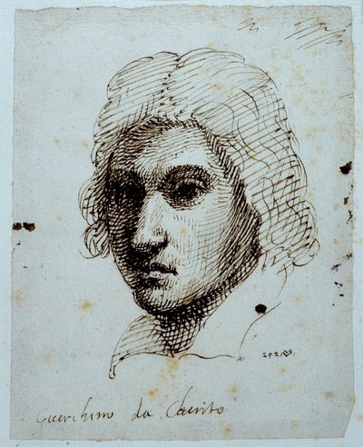 Tegning av Guercino (penn og blekk på papir) av Inigo Jones