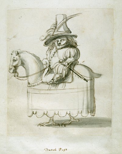 Nederlandsk side (penn og blekk på papir) av Inigo Jones
